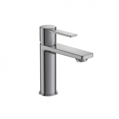 Roca Targa bateria umywalkowa stojąca Cold Start brushed graphite A5A325FGM0