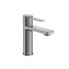 Roca Targa bateria umywalkowa stojąca Cold Start brushed graphite A5A325FGM0