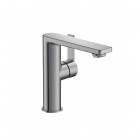Roca Targa bateria umywalkowa stojąca Cold Start brushed graphite A5A405FGM0