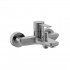 Roca Targa bateria wannowa ścienna brushed graphite A5A025FGM0