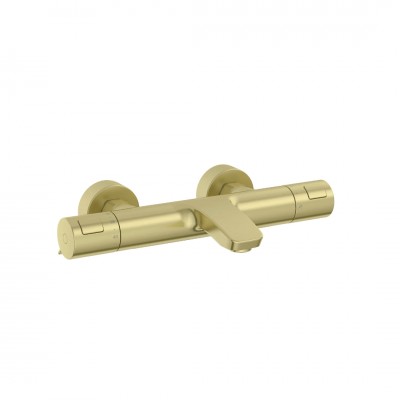 Roca T-500 bateria wannowa termostatyczna ścienna brushed gold A5A1E18VA0