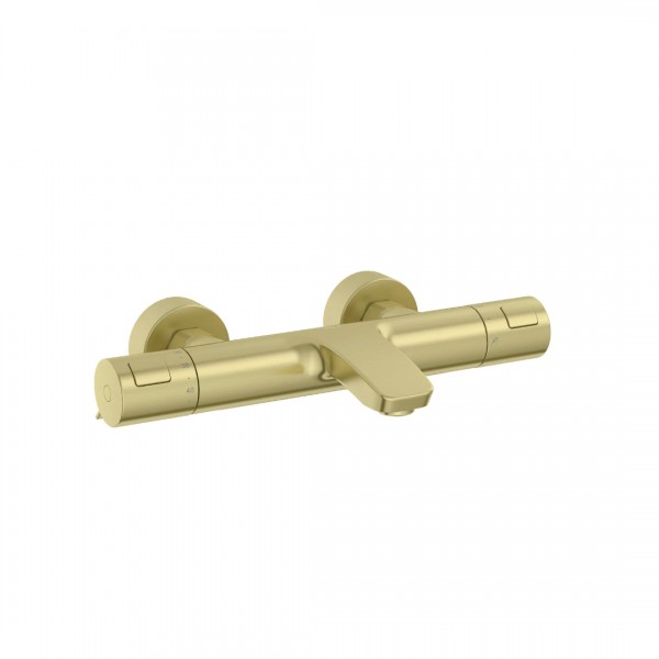 Roca T-500 bateria wannowa termostatyczna ścienna brushed gold A5A1E18VA0