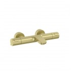 Roca T-500 bateria wannowa termostatyczna ścienna brushed gold A5A1E18VA0