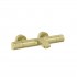 Roca T-500 bateria wannowa termostatyczna ścienna brushed gold A5A1E18VA0