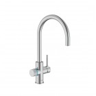 Roca Aquafy bateria kuchenna stojąca z systemem filtracji wody chrom A5A8B3GC00
