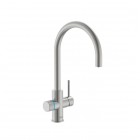 Roca Aquafy bateria kuchenna stojąca z systemem filtracji wody stal szczotkowana inox A5A8B3GSM0