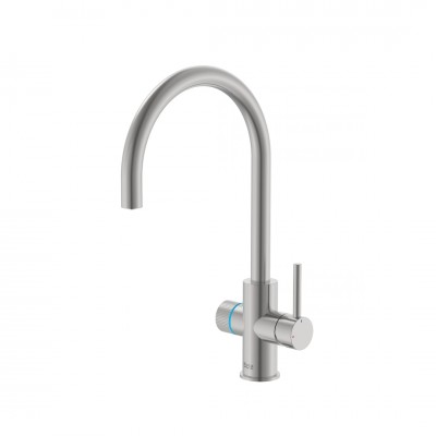 Roca Aquafy bateria kuchenna stojąca z systemem filtracji wody stal szczotkowana inox A5A8B3GSM0