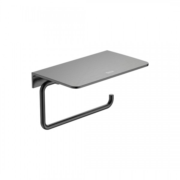 Roca Hotels 2.0 uchwyt na papier z półką brushed graphite A817581GM0