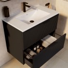 Roca Reff szafka podumywalkowa 80 cm czarny mat A857955532