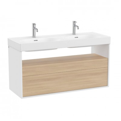 Roca Meridian szafka podumywalkowa 120x46 cm wisząca biały mat / olcha A858109607