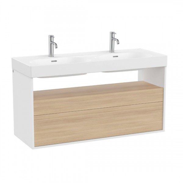 Roca Meridian szafka podumywalkowa 120x46 cm wisząca biały mat / olcha A858109607