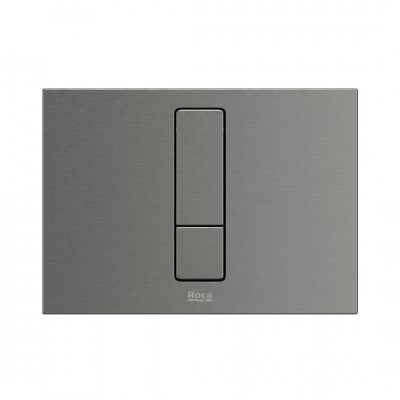 Roca PS4 przycisk spłukujący do WC brushed graphite A8902213GM