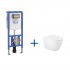 Roca zestaw podtynkowy Duplo S + miska WC wisząca Ona Compacto Rimless z deską WC wolnoopadającą A893107550