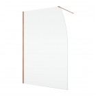 Ronal Easy 2.0 ścianka prysznicowa wolnostojąca Walk-in 90 cm miedź szczotkowana D40S0902707