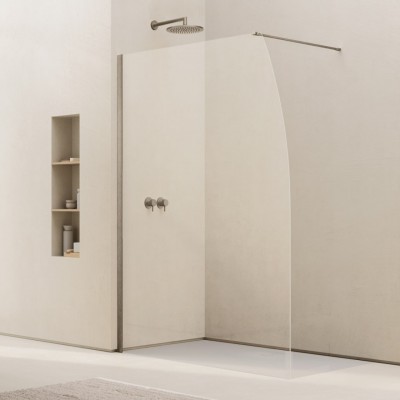 Ronal Easy 2.0 ścianka prysznicowa wolnostojąca Walk-in 90 cm brąz szczotkowany D40S0902807