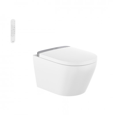 Roca Vorea In-Wash toaleta myjąca wisząca Rimless Vortex biała A803500001