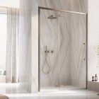 Sanswiss Oriana drzwi prysznicowe 90 cm lewe brąz szczotkowany D36T13L0902807