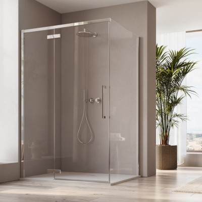 Sanswiss Oriana kabina prysznicowa prostokątna 90x80 cm srebrny połysk 78661