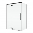 Sanswiss Oriana kabina prysznicowa prostokątna 90x80 cm lewa czarny mat 78702