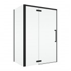 Sanswiss Oriana kabina prysznicowa prostokątna 90x80 cm lewa czarny mat 78831