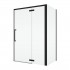 Sanswiss Oriana kabina prysznicowa prostokątna 90x80 cm prawa czarny mat 78851