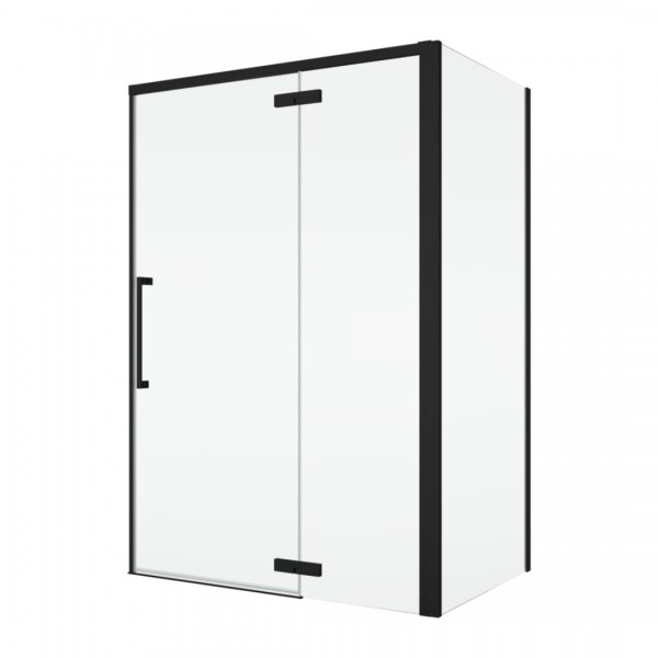 Sanswiss Oriana kabina prysznicowa kwadratowa 90x90 cm prawa czarny mat 78852