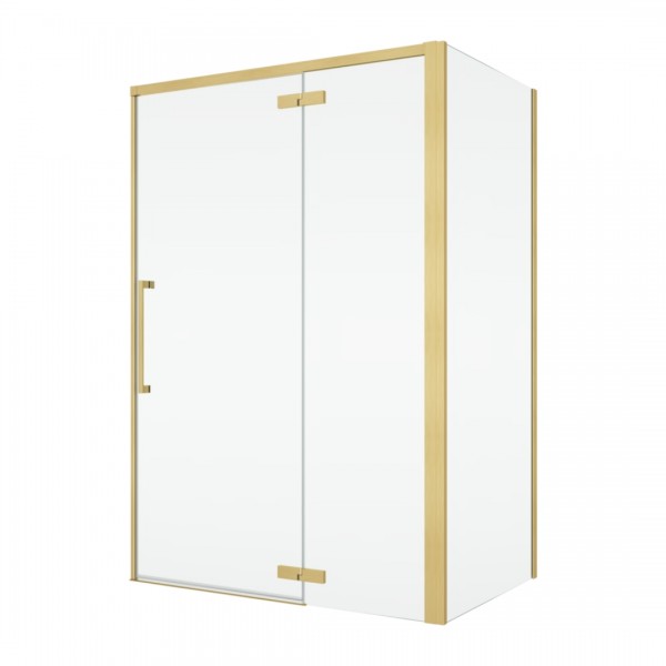 Sanswiss Oriana kabina prysznicowa prostokątna 90x80 cm prawa złoto szczotkowane 78894