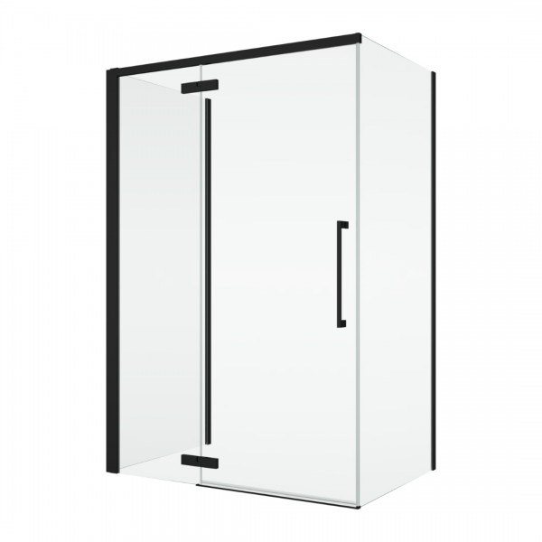 Sanswiss Oriana kabina prysznicowa prostokątna 90x80 cm lewa czarny mat 78950