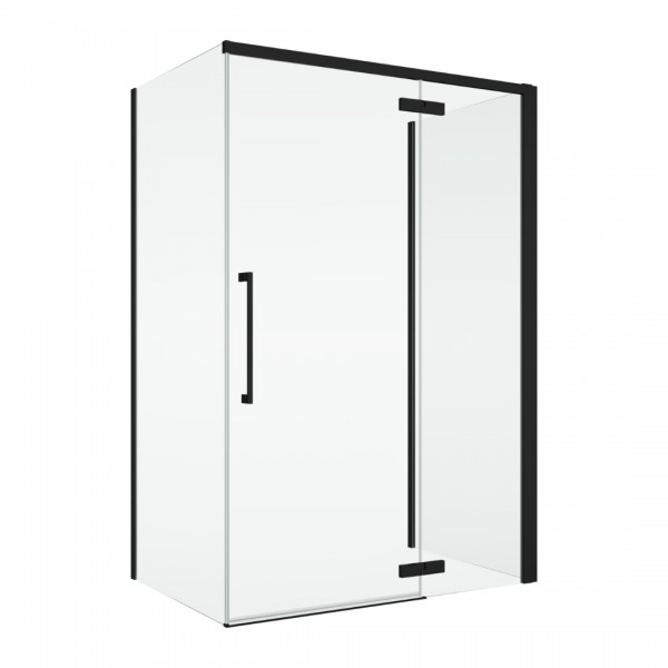 Sanswiss Oriana kabina prysznicowa kwadratowa 90x90 cm prawa czarny mat 78972