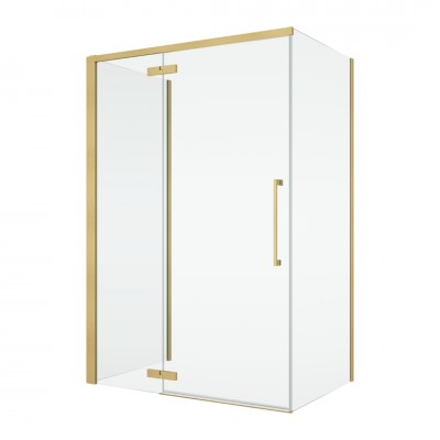 Sanswiss Oriana kabina prysznicowa prostokątna 90x80 cm lewa złoto szczotkowane 78985 Sanswiss Oriana kabina prysznicowa prostokątna 90x80 cm lewa złoto szczotkowane 78985