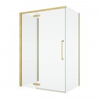 Sanswiss Oriana kabina prysznicowa prostokątna 90x80 cm lewa złoto szczotkowane 78985