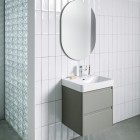 Laufen Pro X umywalka 55x46,5 cm prostokątna ścienna biała H8108620001041