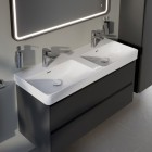 Laufen Pro X umywalka 120x46,5 cm podwójna prostokątna ścienna biała H8148620001041