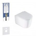 Geberit Duofix Slim Jasmin zestaw WC podtynkowy 5w1 biały połysk 79290