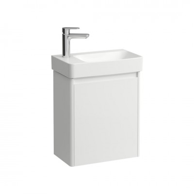Laufen Base 2.0 umywalka z szafką 48 cm wisząca lewa biały połysk H8658652611131