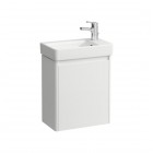 Laufen Base 2.0 umywalka z szafką 48 cm wisząca prawa biały mat / biały H8658642601141