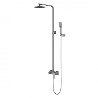 Omnires Parma zestaw natryskowy z deszczownicą 20 cm nikiel szczotkowany PM7444NI