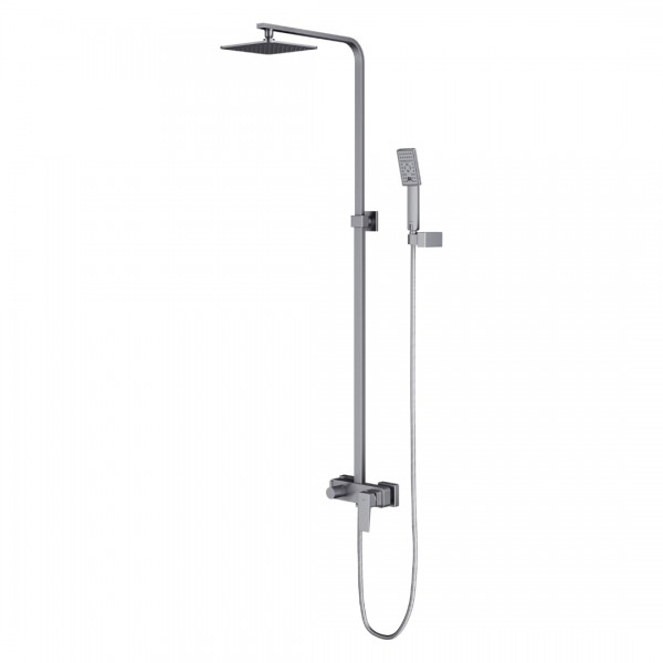 Omnires Parma zestaw natryskowy z deszczownicą 20 cm nikiel szczotkowany PM7444NI