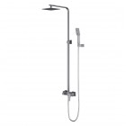 Omnires Parma zestaw natryskowy z deszczownicą 20 cm nikiel szczotkowany PM7444NI