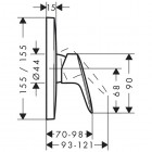 Hansgrohe Logis bateria prysznicowa podtynkowa bez przełącznika 71605000