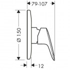 Hansgrohe Logis bateria prysznicowa podtynkowa bez przełącznika 71606000