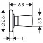Hansgrohe Logis zawór odcinający 71970000