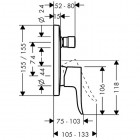 Hansgrohe Metris bateria prysznicowa podtynkowa z przełącznikiem z EN 1717 31451000