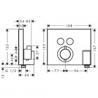 Hansgrohe bateria termostatyczna ShowerSelect, podtynkowa dla 2 odbiorników, z FixFit i Porter