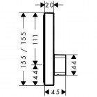 Hansgrohe bateria termostatyczna ShowerSelect podtynkowa dla 1 odbiornika