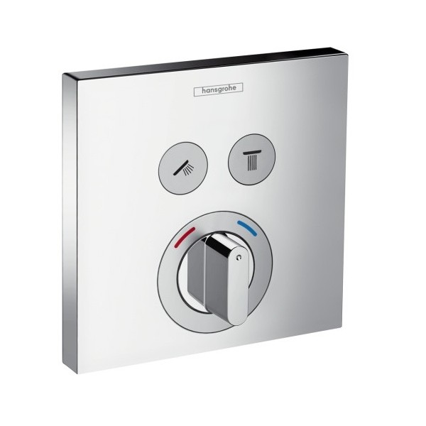 Hansgrohe bateria termostatyczna ShowerSelect, podtynkowa dla 2 odbiorników