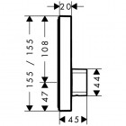 Hansgrohe bateria termostatyczna ShowerSelect, podtynkowa dla 2 odbiorników