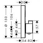 Hansgrohe bateria termostatyczna ShowerSelect S podtynkowa dla 1 odbiornika