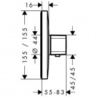 Hansgrohe bateria termostatyczna Ecostat E, podtynkowa