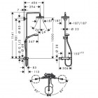 Hansgrohe Croma Select E komplet prysznicowy 180 2jet 27256400